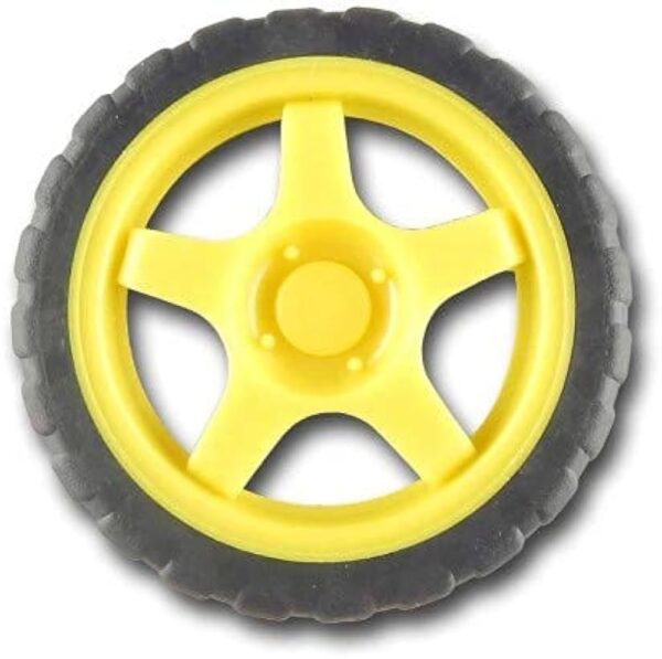 BO motor wheels 4.5x1.2 cm With Rubber Grip